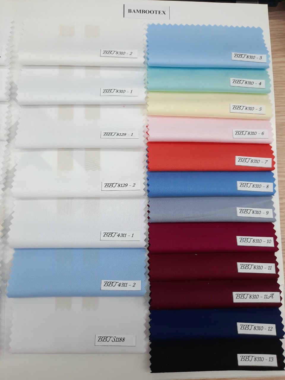 Mẫu sơ mi để kiểm tra vải Cotton trước khi duyệt đồng phục