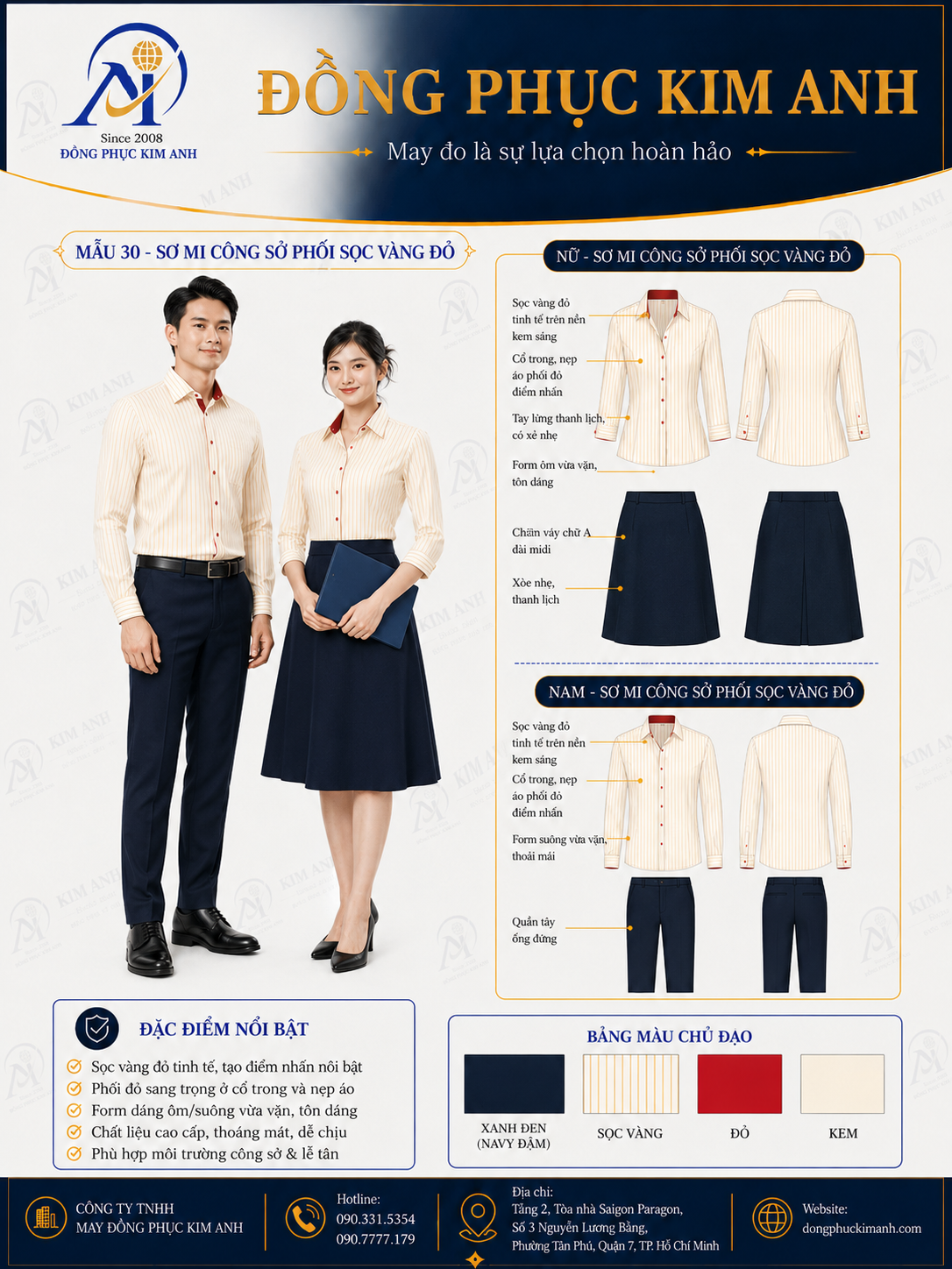đồng phục sơ mi công sở giá rẻ hcm (1)