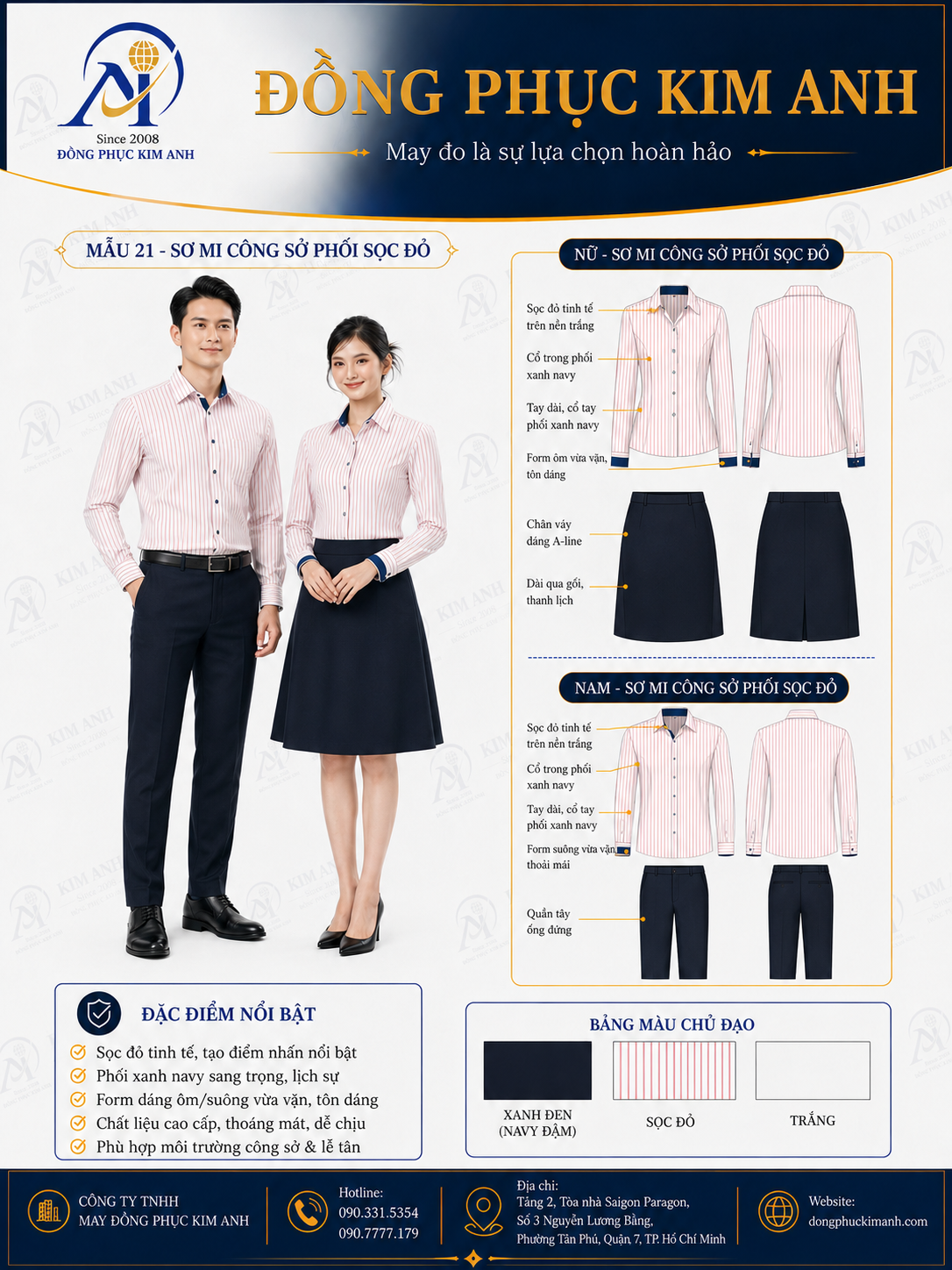 đồng phục sơ mi công sở giá rẻ hcm (1)
